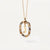 Simple Style Classic Style Letter Sterling Silver Plating Inlay Zircon 18k Gold Plated White Gold Plated Pendant Necklace