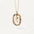 Simple Style Classic Style Letter Sterling Silver Plating Inlay Zircon 18k Gold Plated White Gold Plated Pendant Necklace