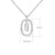 Simple Style Classic Style Letter Sterling Silver Plating Inlay Zircon 18k Gold Plated White Gold Plated Pendant Necklace