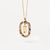 Simple Style Classic Style Letter Sterling Silver Plating Inlay Zircon 18k Gold Plated White Gold Plated Pendant Necklace