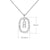 Simple Style Classic Style Letter Sterling Silver Plating Inlay Zircon 18k Gold Plated White Gold Plated Pendant Necklace