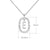 Simple Style Classic Style Letter Sterling Silver Plating Inlay Zircon 18k Gold Plated White Gold Plated Pendant Necklace