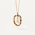 Simple Style Classic Style Letter Sterling Silver Plating Inlay Zircon 18k Gold Plated White Gold Plated Pendant Necklace