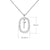 Simple Style Classic Style Letter Sterling Silver Plating Inlay Zircon 18k Gold Plated White Gold Plated Pendant Necklace