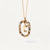 Simple Style Classic Style Letter Sterling Silver Plating Inlay Zircon 18k Gold Plated White Gold Plated Pendant Necklace