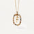 Simple Style Classic Style Letter Sterling Silver Plating Inlay Zircon 18k Gold Plated White Gold Plated Pendant Necklace