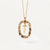 Simple Style Classic Style Letter Sterling Silver Plating Inlay Zircon 18k Gold Plated White Gold Plated Pendant Necklace