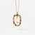 Simple Style Classic Style Letter Sterling Silver Plating Inlay Zircon 18k Gold Plated White Gold Plated Pendant Necklace