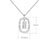 Simple Style Classic Style Letter Sterling Silver Plating Inlay Zircon 18k Gold Plated White Gold Plated Pendant Necklace