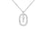 Simple Style Classic Style Letter Sterling Silver Plating Inlay Zircon 18k Gold Plated White Gold Plated Pendant Necklace