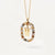 Simple Style Classic Style Letter Sterling Silver Plating Inlay Zircon 18k Gold Plated White Gold Plated Pendant Necklace