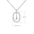 Simple Style Classic Style Letter Sterling Silver Plating Inlay Zircon 18k Gold Plated White Gold Plated Pendant Necklace