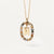 Simple Style Classic Style Letter Sterling Silver Plating Inlay Zircon 18k Gold Plated White Gold Plated Pendant Necklace