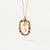 Simple Style Classic Style Letter Sterling Silver Plating Inlay Zircon 18k Gold Plated White Gold Plated Pendant Necklace