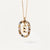 Simple Style Classic Style Letter Sterling Silver Plating Inlay Zircon 18k Gold Plated White Gold Plated Pendant Necklace