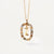 Simple Style Classic Style Letter Sterling Silver Plating Inlay Zircon 18k Gold Plated White Gold Plated Pendant Necklace