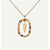 Simple Style Classic Style Letter Sterling Silver Plating Inlay Zircon 18k Gold Plated White Gold Plated Pendant Necklace