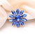 Simple Style Classic Style Pin Flower Alloy Inlay Zircon Women's Brooches 1 Piece