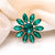 Simple Style Classic Style Pin Flower Alloy Inlay Zircon Women's Brooches 1 Piece