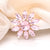 Simple Style Classic Style Pin Flower Alloy Inlay Zircon Women's Brooches 1 Piece