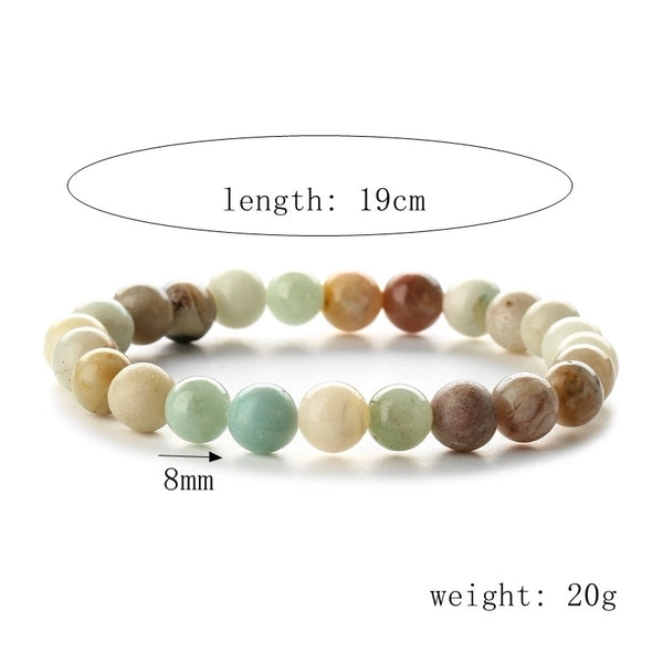 Minimalist Classic Style Round Agate Bracelets In Bulk