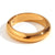 Simple Style Classic Style Round Stainless Steel Plating 18k Gold Plated Rings