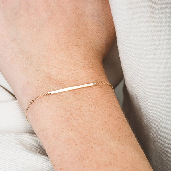 Minimalist Classic Style Solid Color 304 Stainless Steel 14K Gold Plated Bracelets In Bulk