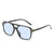 Simple Style Classic Style Solid Color Ac Square Full Frame Women's Sunglasses