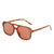 Simple Style Classic Style Solid Color Ac Square Full Frame Women's Sunglasses