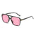 Simple Style Classic Style Solid Color Ac Square Full Frame Women's Sunglasses