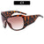 Simple Style Classic Style Solid Color Leopard Pc Square Full Frame Women's Sunglasses