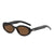 Simple Style Classic Style Solid Color Pc Oval Frame Full Frame Women's Sunglasses