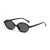 Simple Style Classic Style Solid Color Pc Oval Frame Full Frame Women's Sunglasses