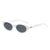 Simple Style Classic Style Solid Color Pc Oval Frame Full Frame Women's Sunglasses