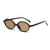 Simple Style Classic Style Solid Color Pc Oval Frame Full Frame Women's Sunglasses