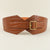 Simple Style Classic Style Solid Color Pu Leather Elastic Band Belt Buckle Women's Leather Belts