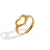 Simple Style Classic Style Solid Color Stainless Steel Plating Hollow Out 18k Gold Plated Open Rings