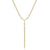 Simple Style Classic Style Solid Color Stainless Steel Plating Inlay Zircon 18k Gold Plated Necklace