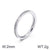 Simple Style Classic Style Solid Color Titanium Steel Inlay Zircon Rings