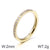 Simple Style Classic Style Solid Color Titanium Steel Inlay Zircon Rings