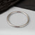 Simple Style Classic Style Solid Color Titanium Steel Polishing Bangle