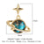 Simple Style Classic Style Sun Star Moon Copper Plating Inlay Zircon Charms Jewelry Accessories