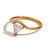 Simple Style Classic Style Triangle Round Water Droplets Stainless Steel Plating Inlay Zircon 18k Gold Plated Rings