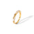 304 Stainless Steel 18K Gold Plated Minimalist Classic Style Plating Inlay Twist Pearl Zircon Rings