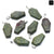 Minimalist Coffin Natural Stone Polishing Crystal Charms