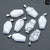 Simple Style Coffin Natural Stone Polishing Crystal Charms