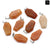 Simple Style Coffin Natural Stone Polishing Crystal Charms