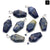 Minimalist Coffin Natural Stone Polishing Crystal Charms