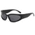 Simple Style Color Block Ac Cat Eye Full Frame Men's Sunglasses