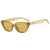 Simple Style Color Block Ac Cat Eye Full Frame Women's Sunglasses